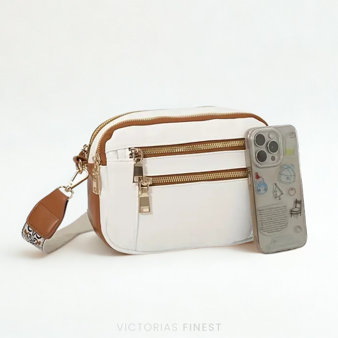 STRAP PATTERN CROSSBODY BAG
