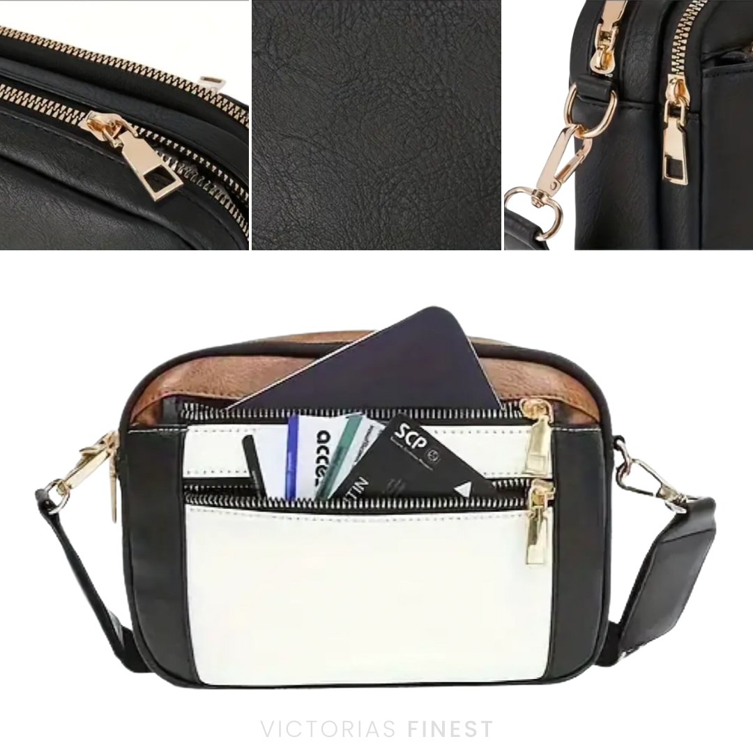 STRAP PATTERN CROSSBODY BAG