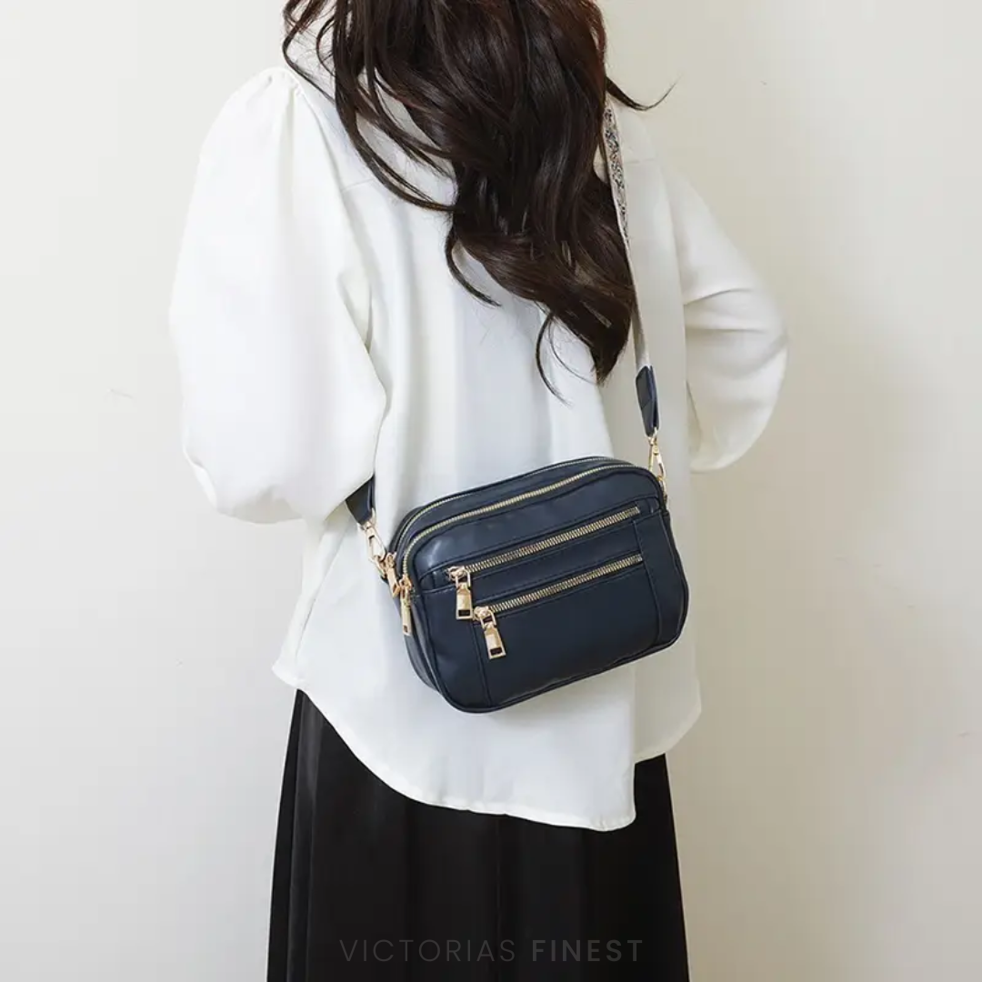 STRAP PATTERN CROSSBODY BAG