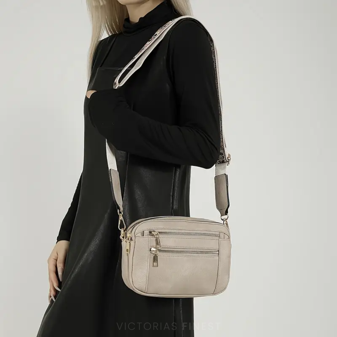 STRAP PATTERN CROSSBODY BAG