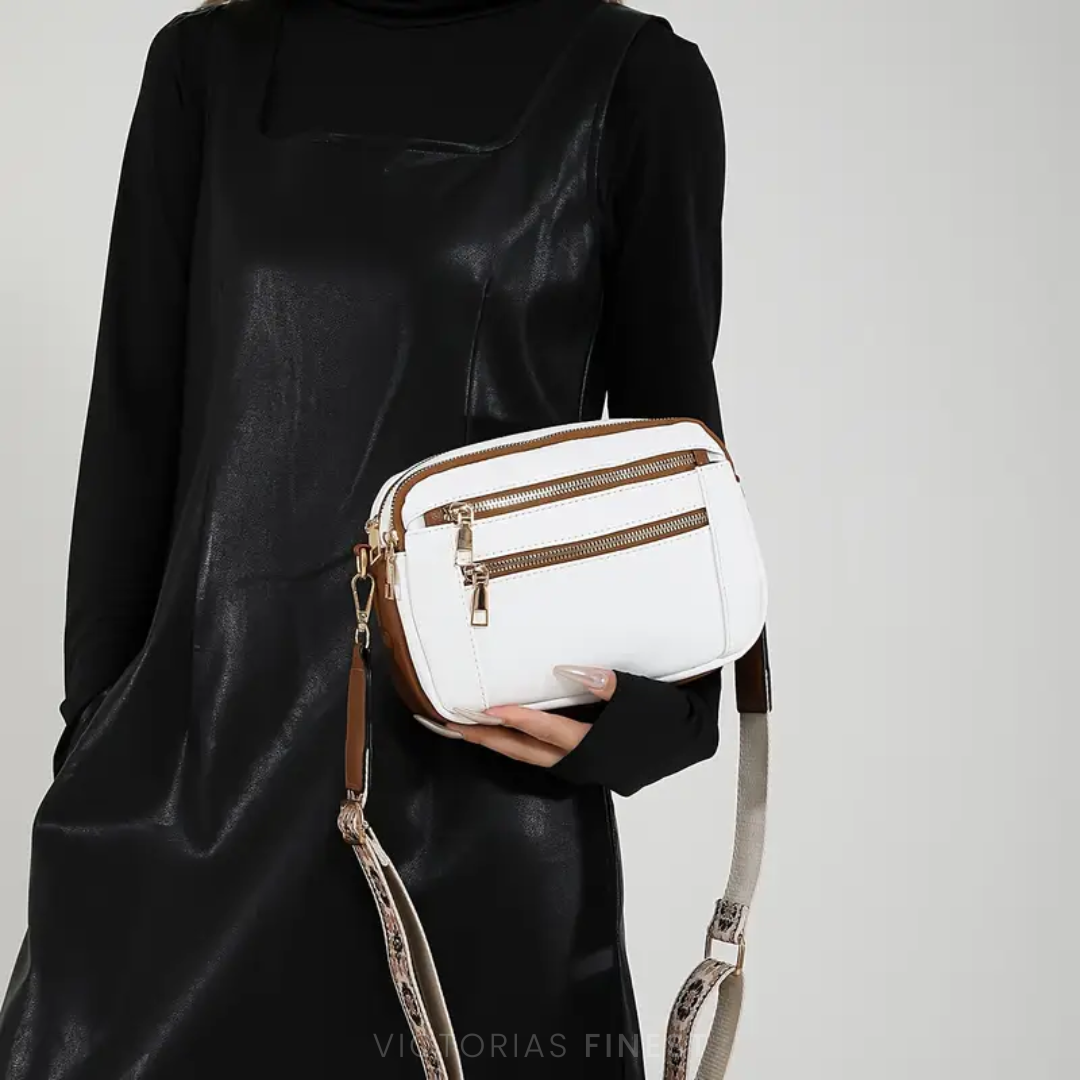 STRAP PATTERN CROSSBODY BAG