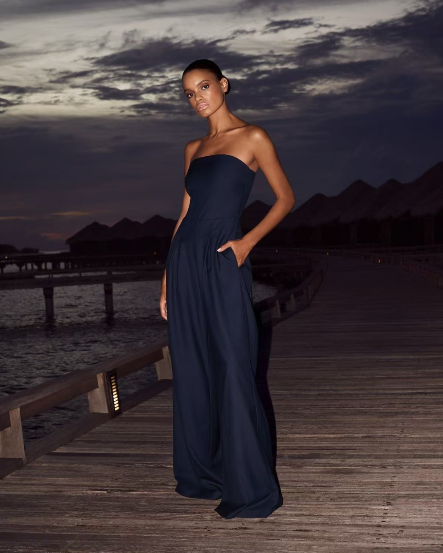 ANGELINA STRAPLESS JUMPSUIT