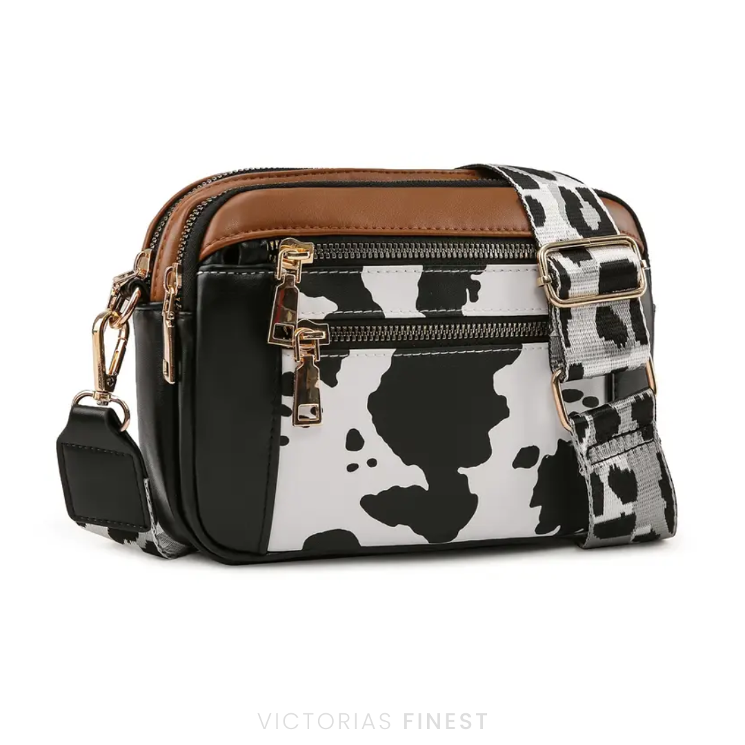 STRAP PATTERN CROSSBODY BAG