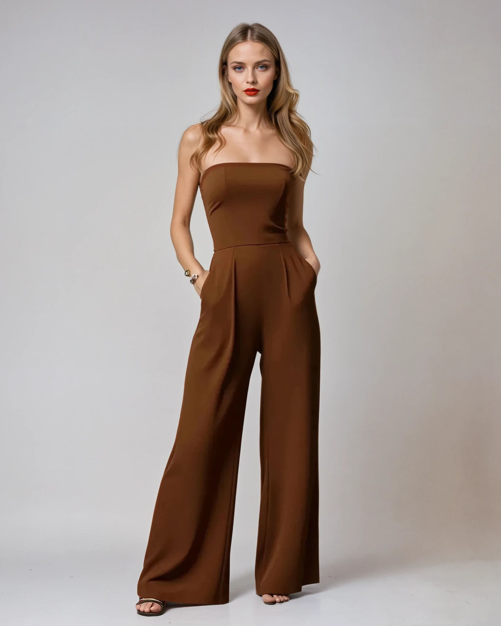 ANGELINA STRAPLESS JUMPSUIT