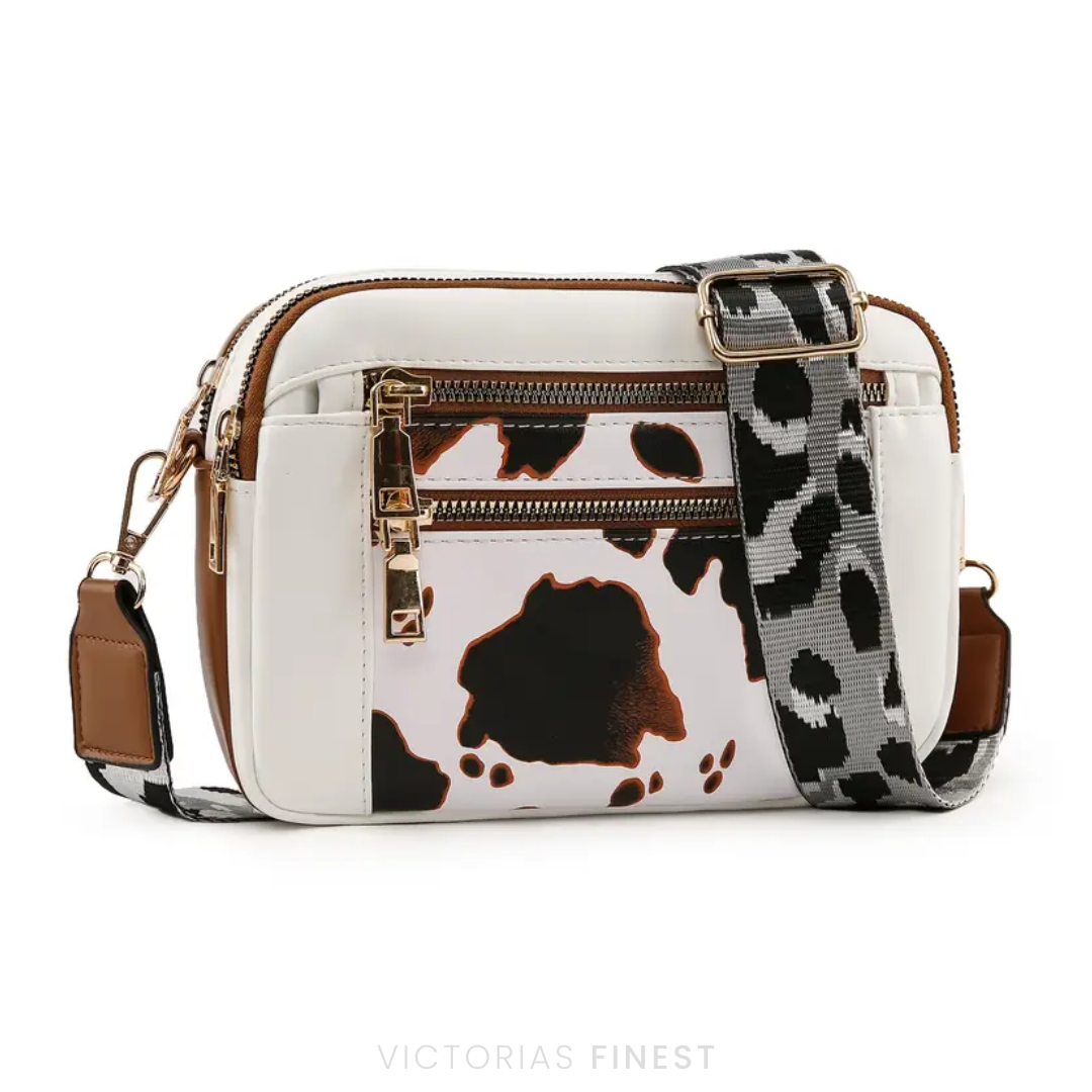 STRAP PATTERN CROSSBODY BAG