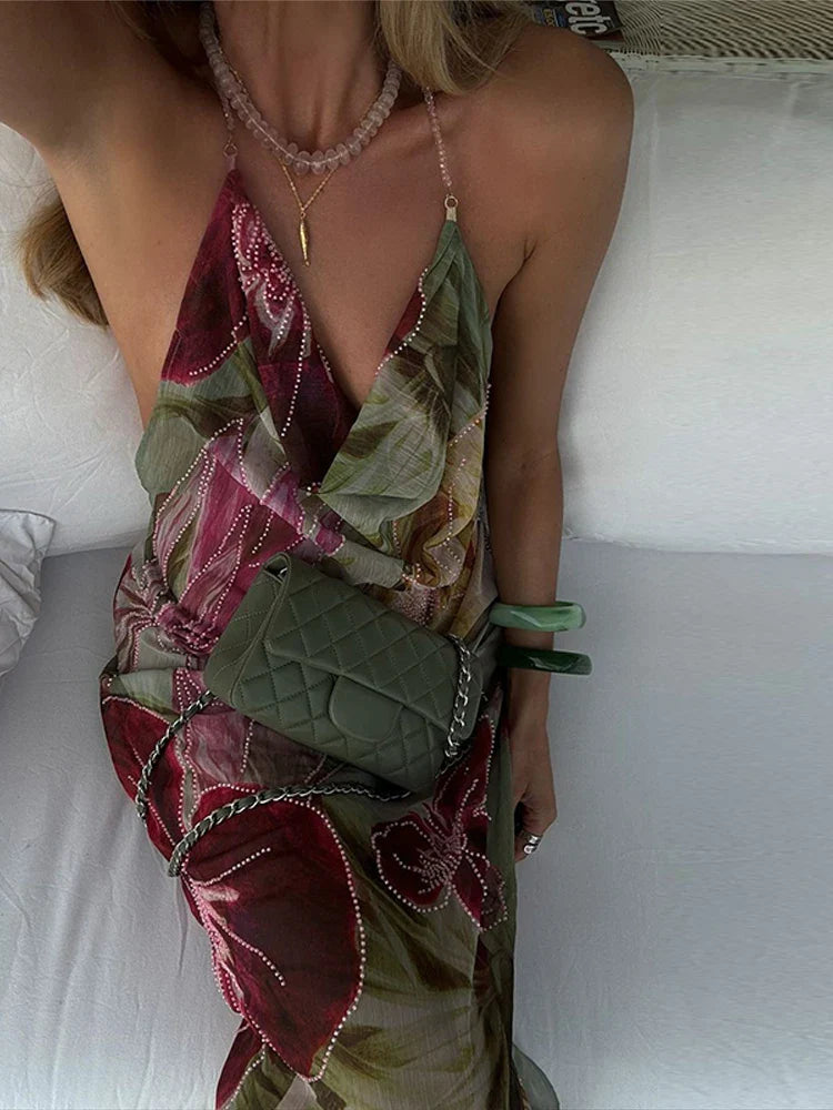 OLIVE MAXI DRESS