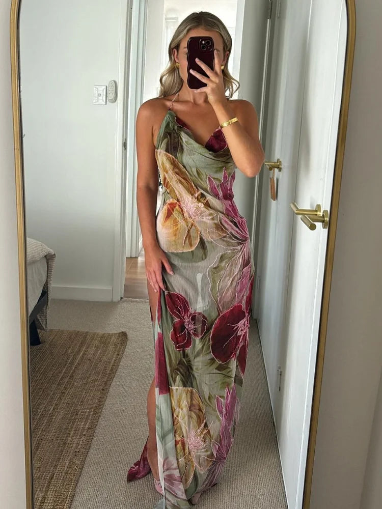 OLIVE MAXI DRESS